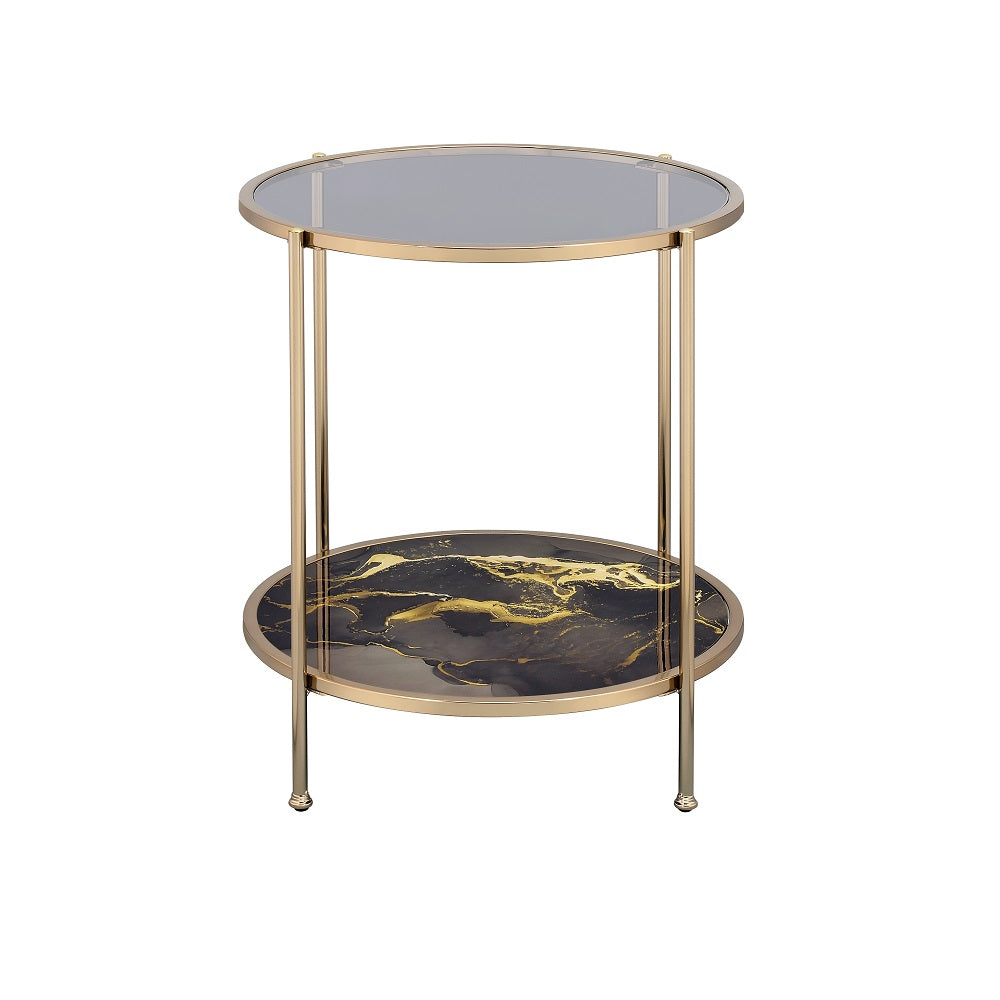 Fiorella Glass Coffee & End Table