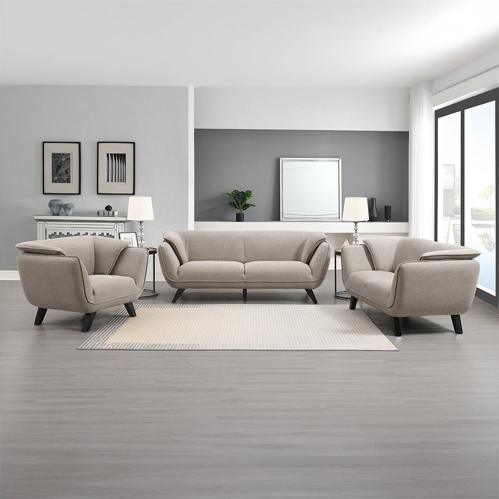 Nayeli Mid-Century Sofa, Loveseat & Chair
