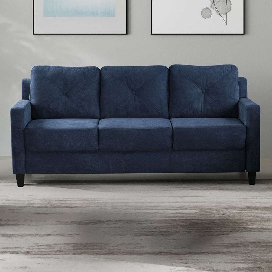 Horatio Sofa, Loveseat & Chair - Pocket Coil Seating in Navy or Taupe Chenille