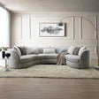 Ivria Curved Sectional Sofa with 9 Pillows