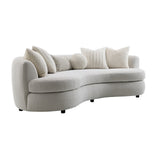 Iniko Curved Sofa with 6 Pillows