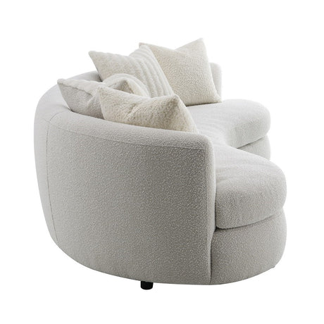 Iniko Curved Sofa with 6 Pillows