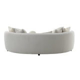 Iniko Curved Sofa with 6 Pillows