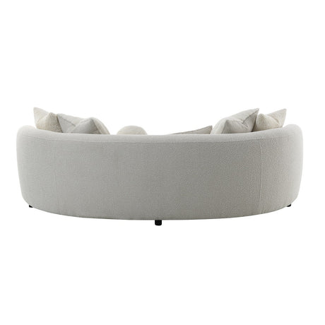 Iniko Curved Sofa with 6 Pillows