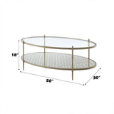 Zaba Glass Top Occasional Tables & TV Stand