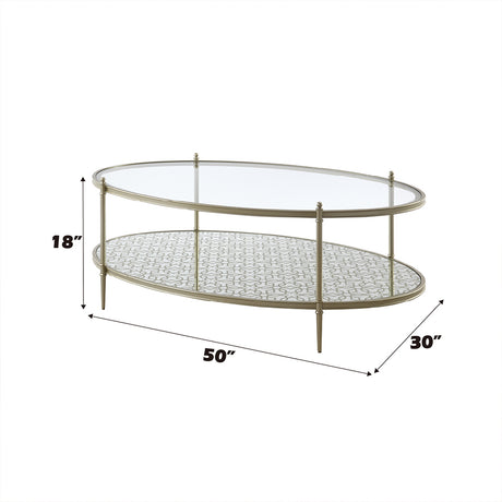 Zaba Glass Top Occasional Tables & TV Stand