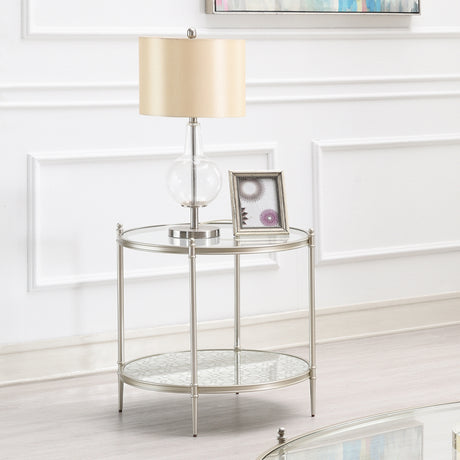 Zaba Glass Top Occasional Tables & TV Stand
