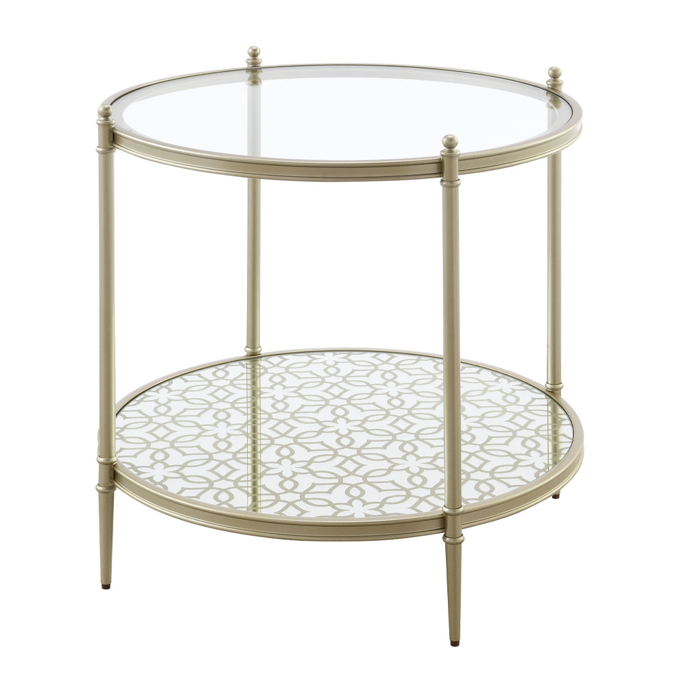 Zaba Glass Top Occasional Tables & TV Stand