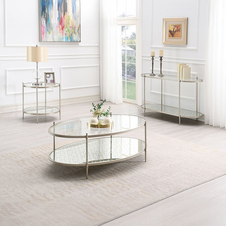 Zaba Glass Top Occasional Tables & TV Stand