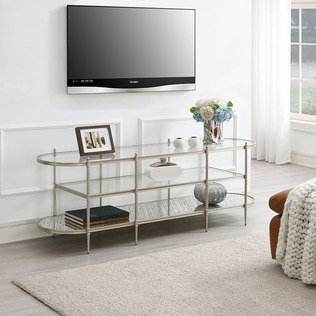 Zaba Glass Top Occasional Tables & TV Stand