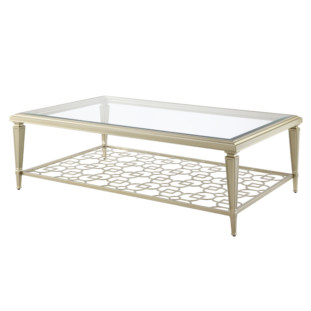 Zaba Glass Top Occasional Tables & TV Stand