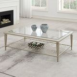 Zaba Glass Top Occasional Tables & TV Stand