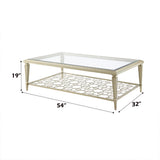Zaba Glass Top Occasional Tables & TV Stand