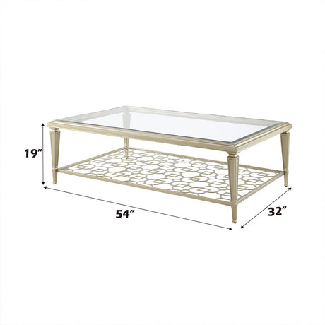 Zaba Glass Top Occasional Tables & TV Stand