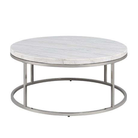 Zaidee Natural Marble Top Round Coffee & Nesting Tables