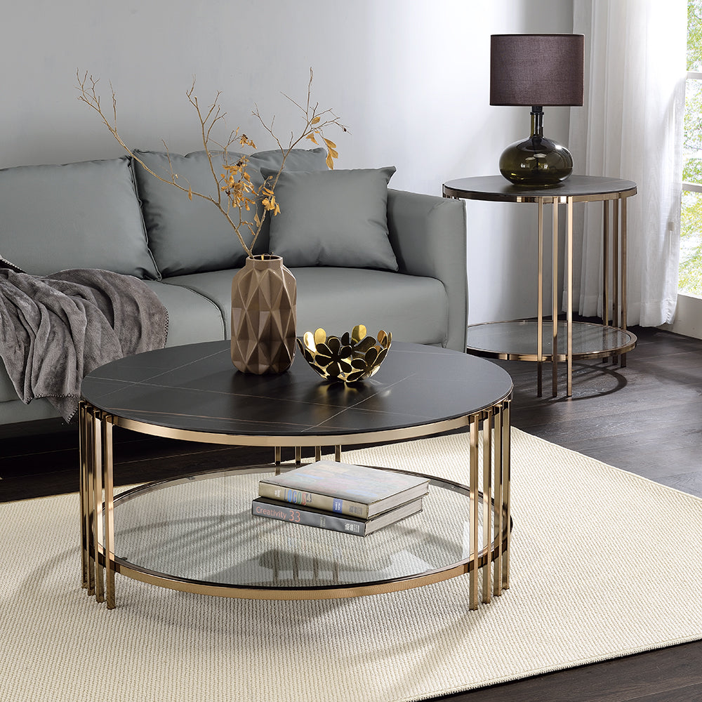 Abisha Round Coffee & End Table