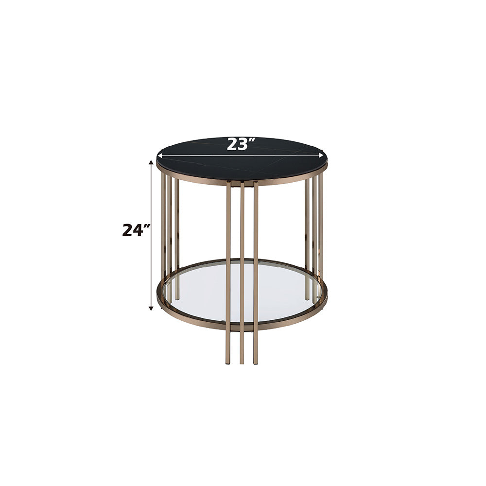 Abisha Round Coffee & End Table