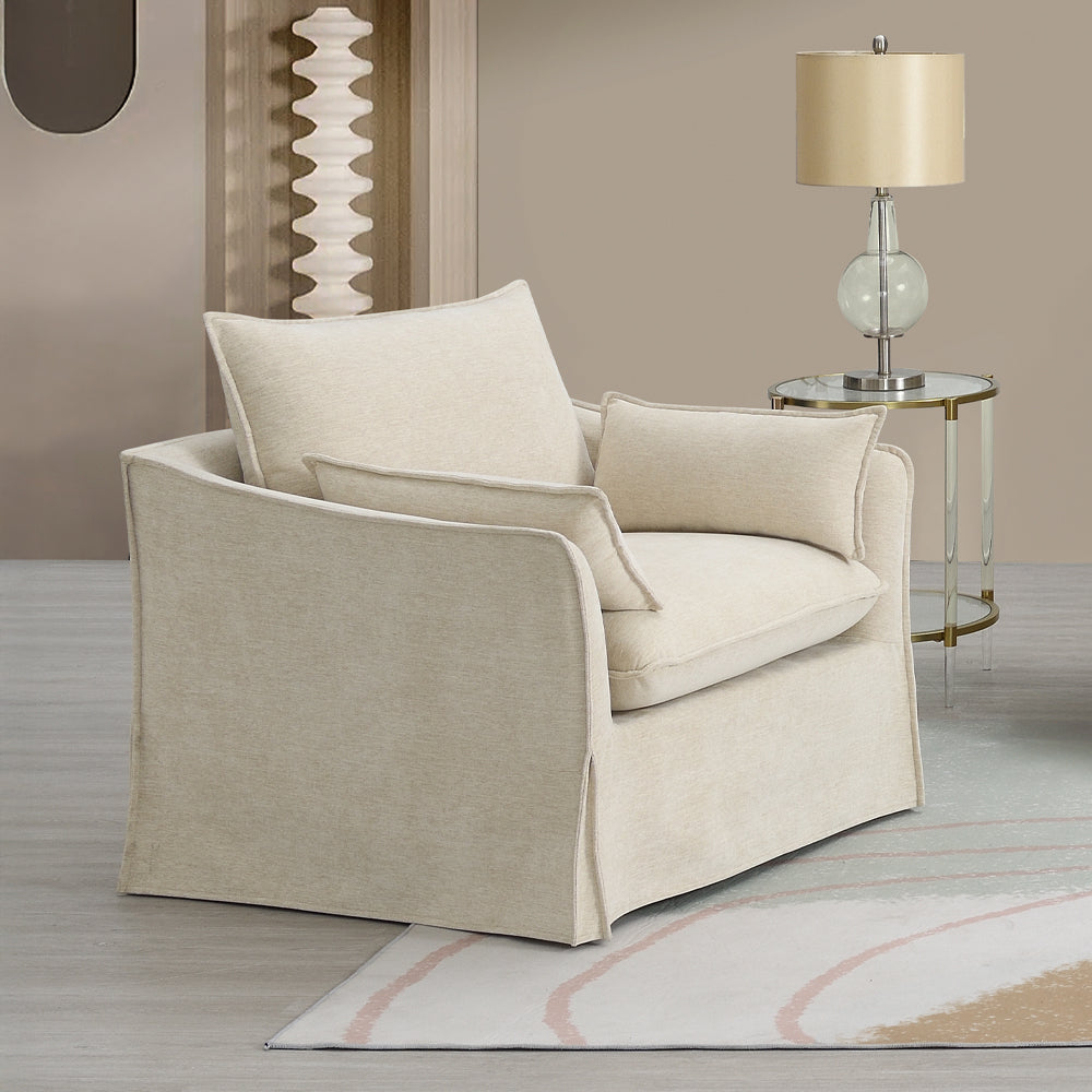 Shane Slipcovered Sofa, Loveseat & Chair