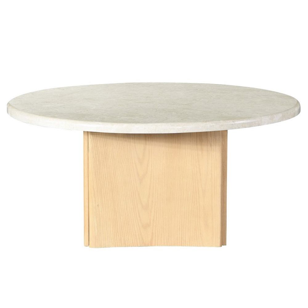 Qwin Round Marble-Top Coffee & End Tables