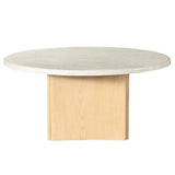Qwin Round Marble-Top Coffee & End Tables