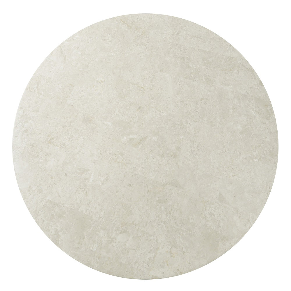 Qwin Round Marble-Top Coffee & End Tables