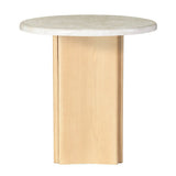 Qwin Round Marble-Top Coffee & End Tables