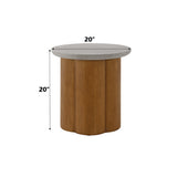 Evelyn Round End Table