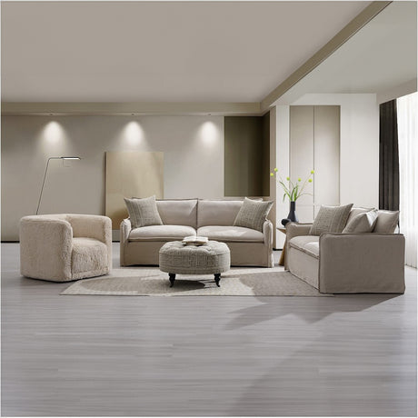 Upendo Sofa, Loveseat & Swivel Chair