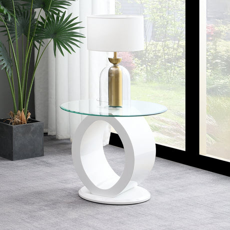 Larry Glass Top End & Sofa Tables
