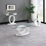 Larry Glass Top End & Sofa Tables
