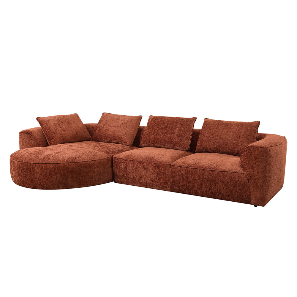 Aceso Sectional Sofa with 4 Pillows