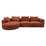Aceso Sectional Sofa with 4 Pillows