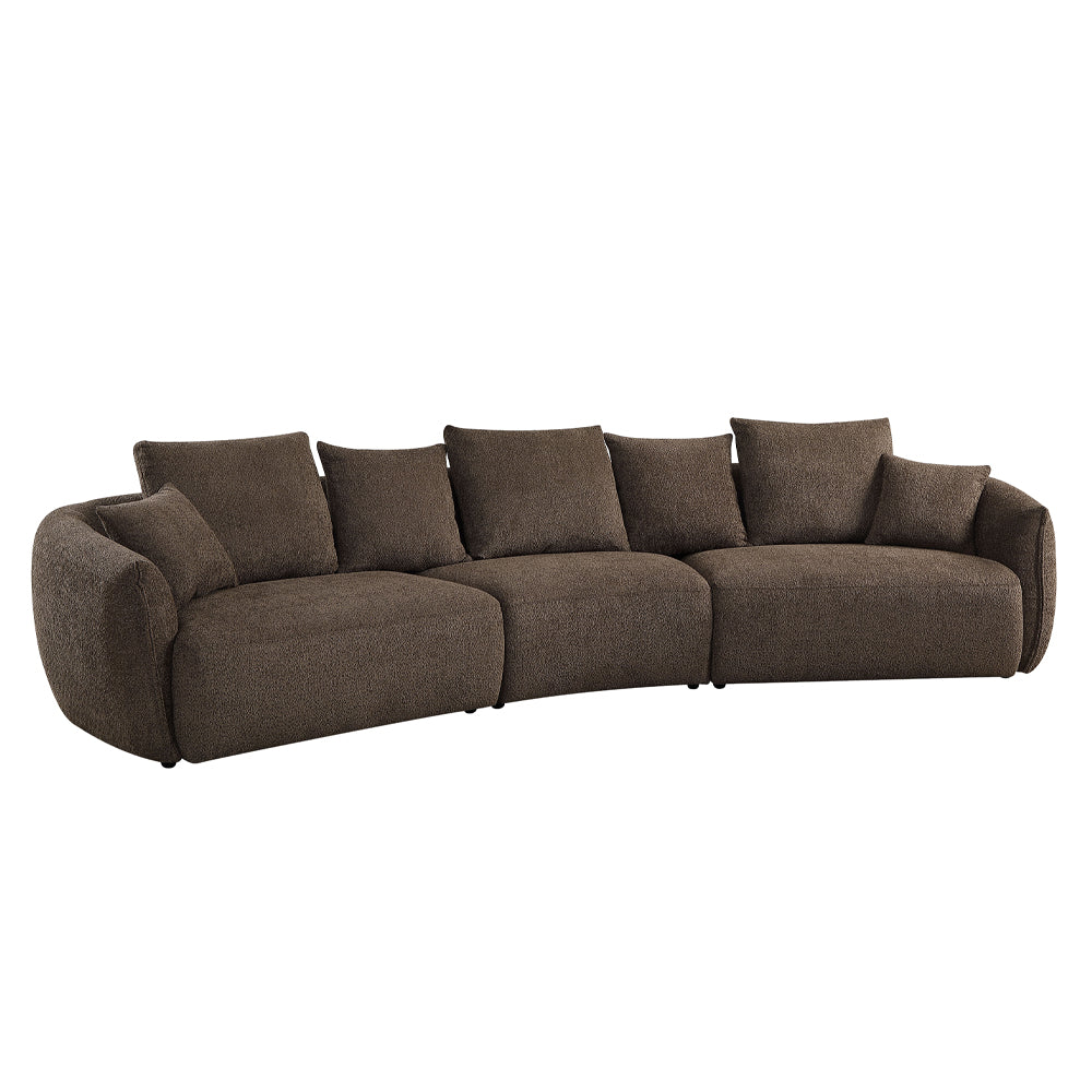 Bash Curved Boucle Sofa