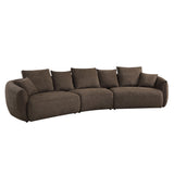 Bash Curved Boucle Sofa