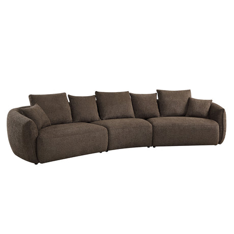 Bash Curved Boucle Sofa