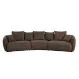 Bash Curved Boucle Sofa