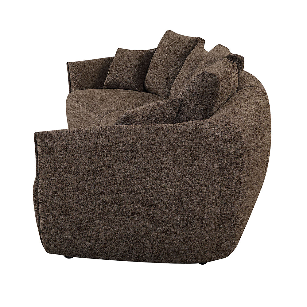 Bash Curved Boucle Sofa