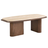 Kasha Travertine Top Coffee & End Table