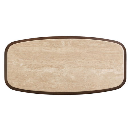 Kasha Travertine Top Coffee & End Table