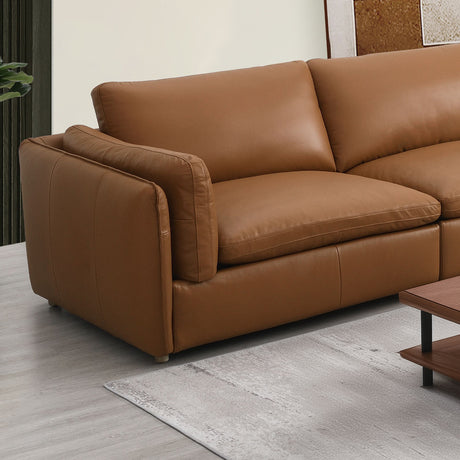 Brighton Modular Leather Sectional