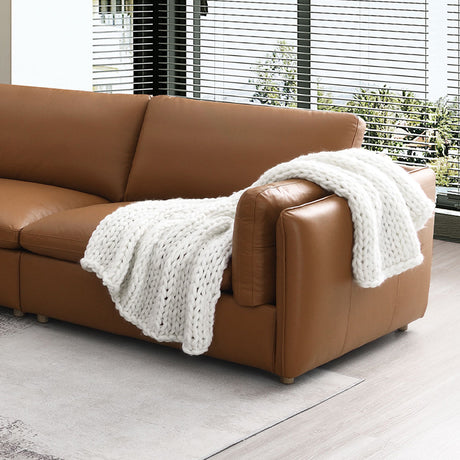 Brighton Modular Leather Sectional