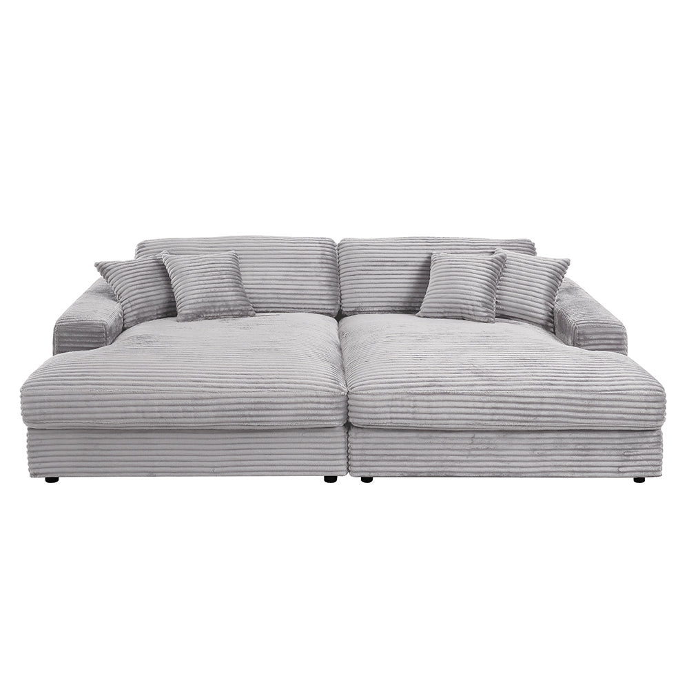 Hilde Corduroy Sectional Sofa & Chaise