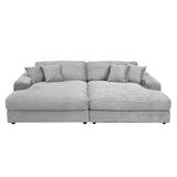 Hilde Corduroy Sectional Sofa & Chaise