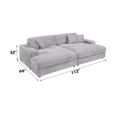 Hilde Corduroy Sectional Sofa & Chaise