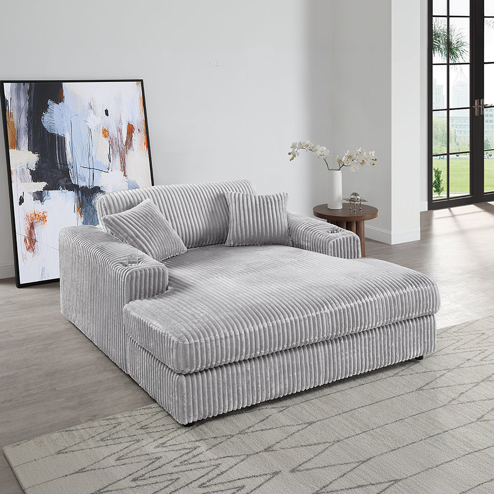 Hilde Corduroy Sectional Sofa & Chaise