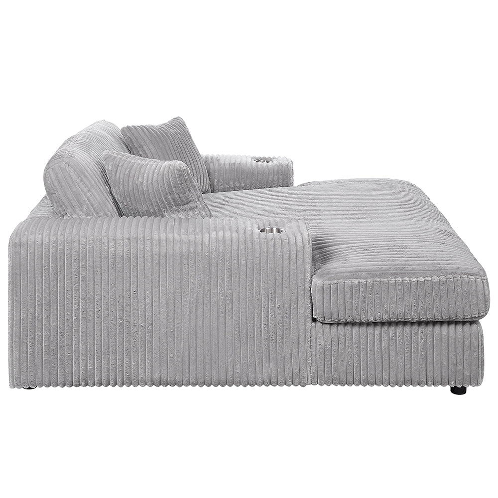 Hilde Corduroy Sectional Sofa & Chaise