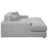 Hilde Corduroy Sectional Sofa & Chaise
