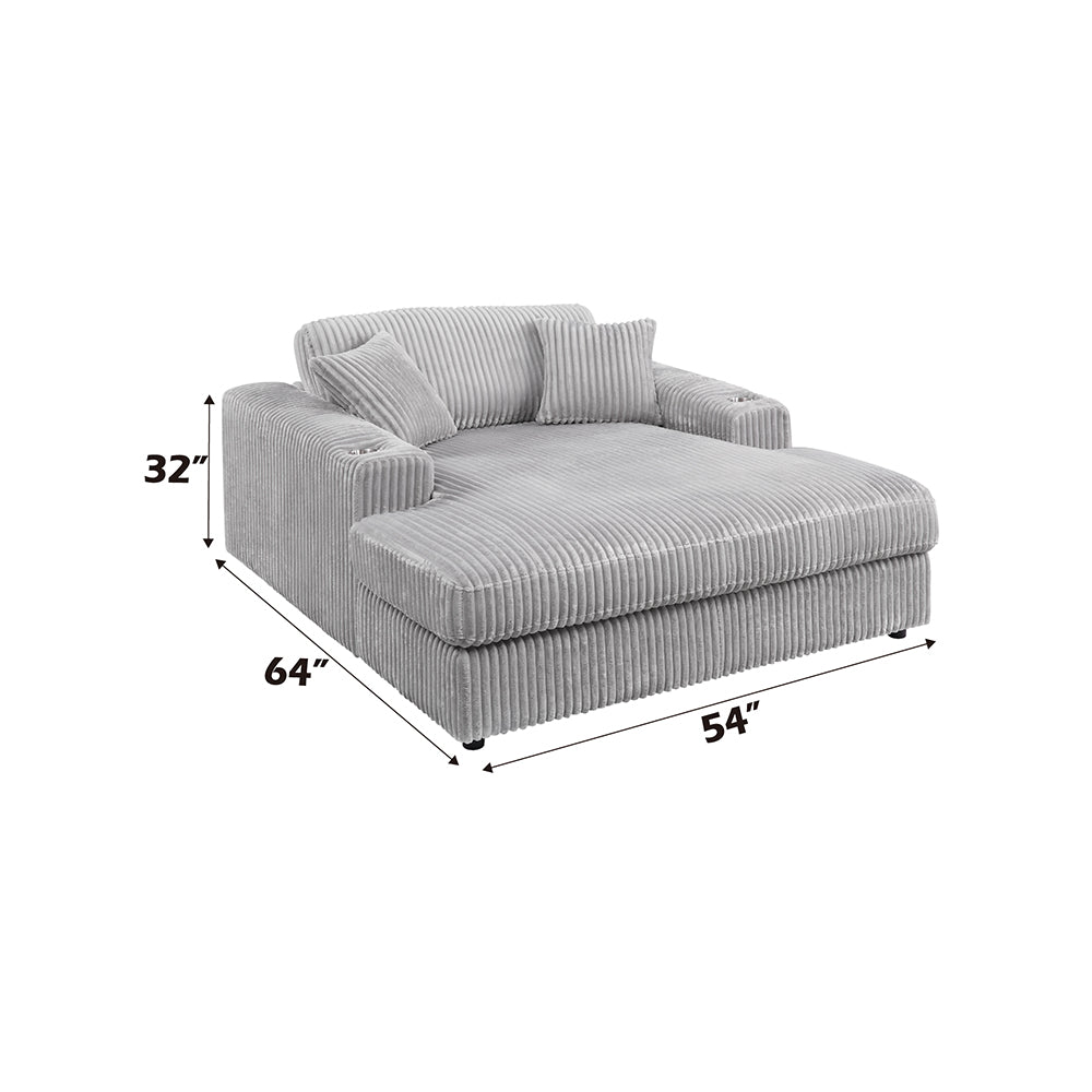 Hilde Corduroy Sectional Sofa & Chaise