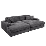 Hilde Corduroy Sectional Sofa & Chaise