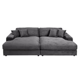Hilde Corduroy Sectional Sofa & Chaise